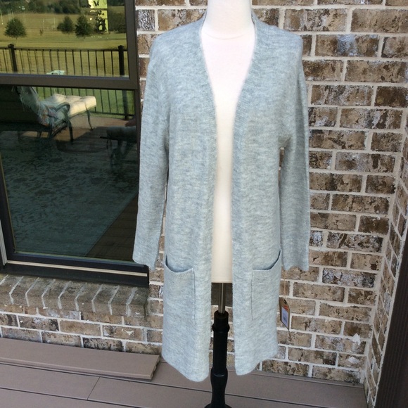 Sweater Long Gray Cardigan True Craft Womens M New - Picture 3 of 6